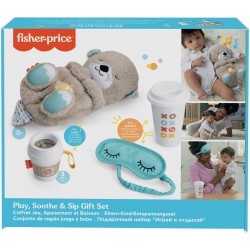"Fisher Price" pliušinis žaislas - migdukas "Play ,Soothe Sip Gift Set"