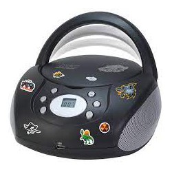 Just Play CD/MP3 Radijas juodos spalvos