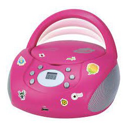 Just Play CD/MP3 Radijas rožinės spalvos